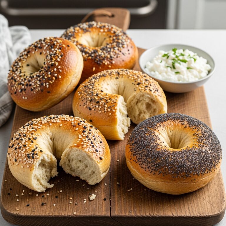 Air Fryer Protein Bagels