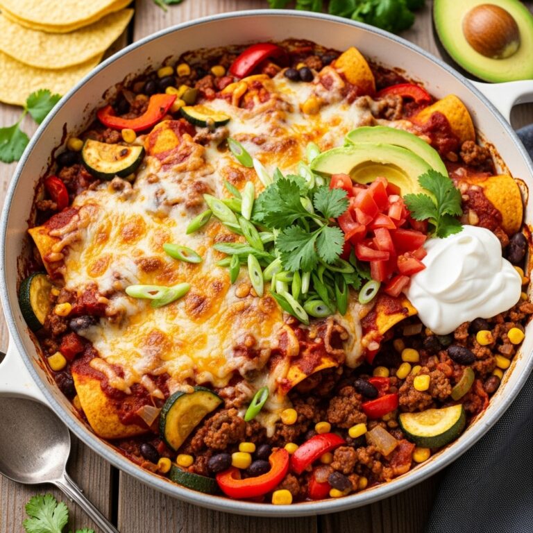 Beef Skillet Enchiladas