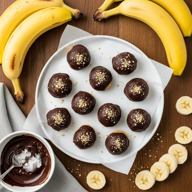 Chocolate Peanut Butter Banana Bites