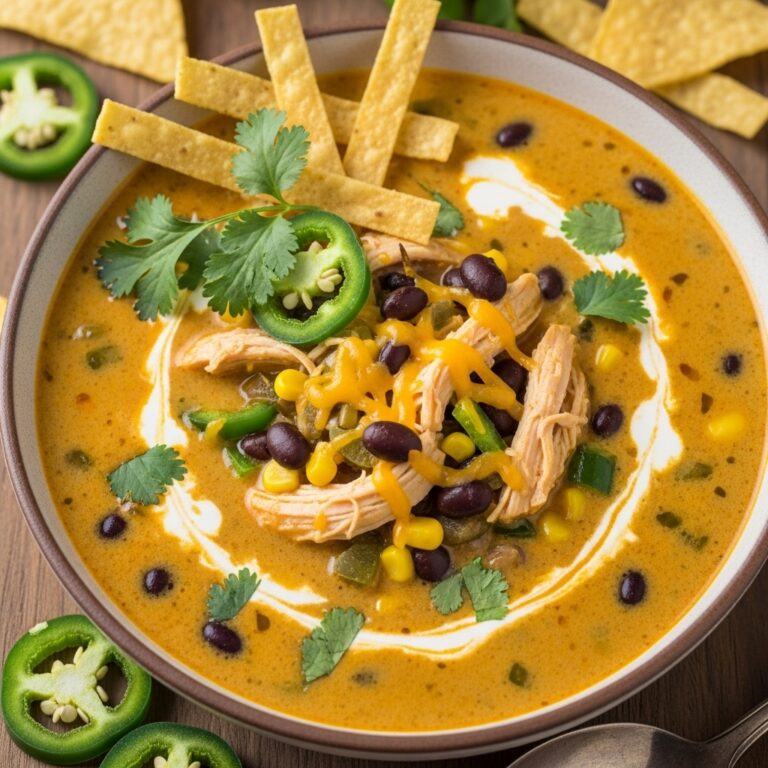Creamy Chicken Tortilla Soup