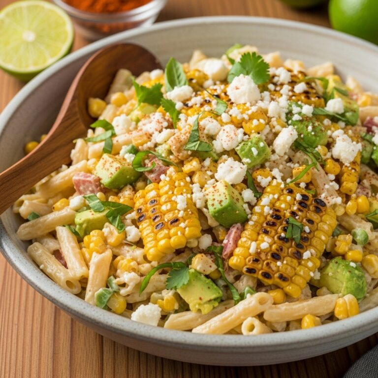 Creamy Street Corn Pasta Salad