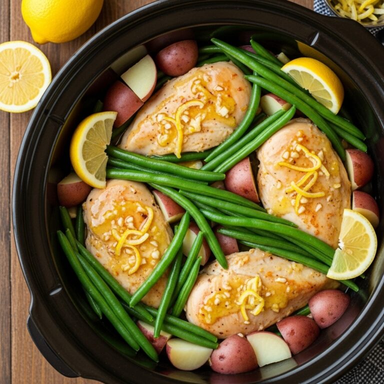 Crockpot Chicken Potatoes and Green Beans Recipe