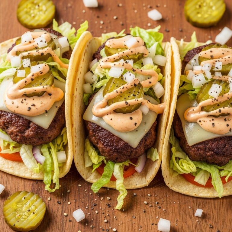 Easy Smash Burger Tacos
