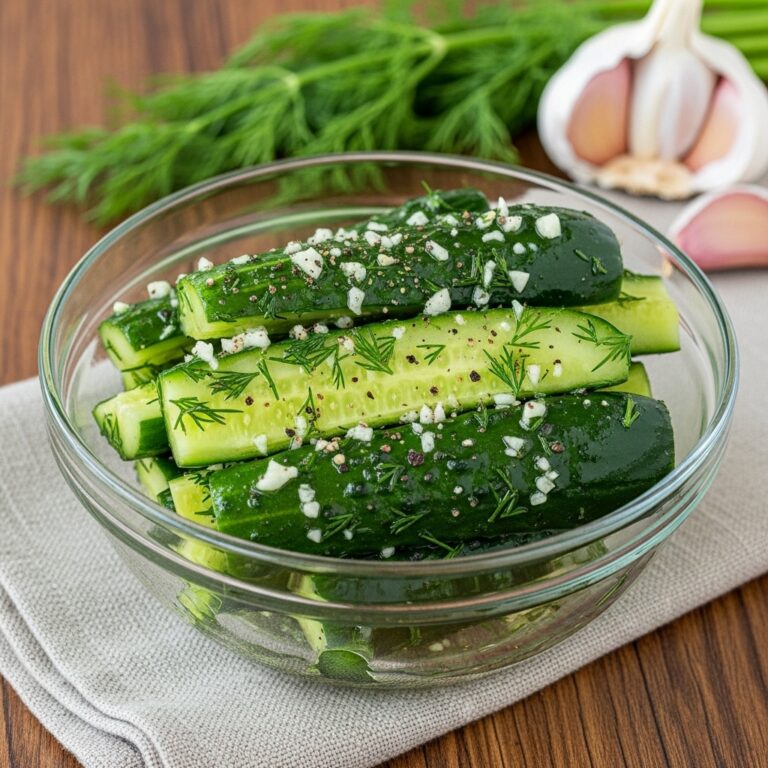 Garlic Dill Cucumbers