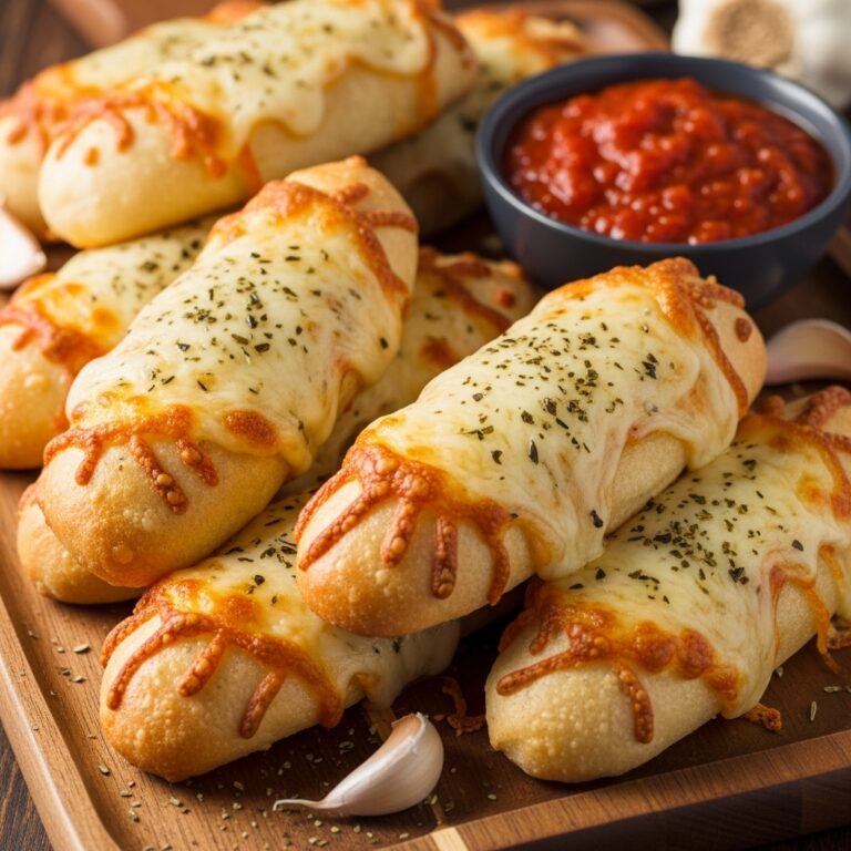 Homemade Cheesy Breadsticks