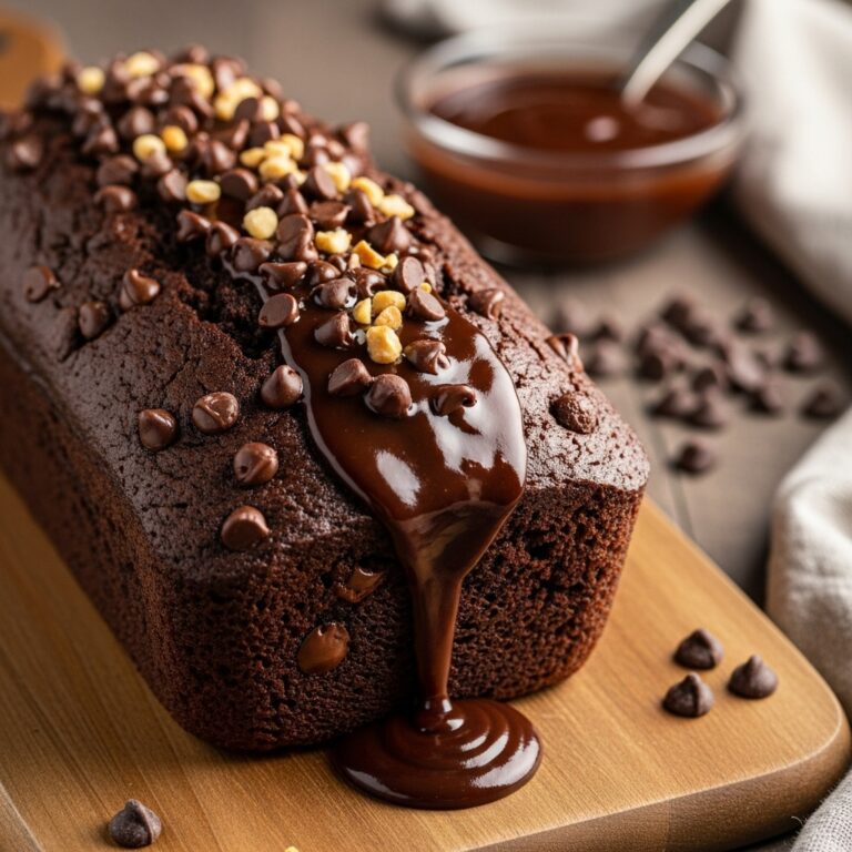Hot Fudge Brownie Bread