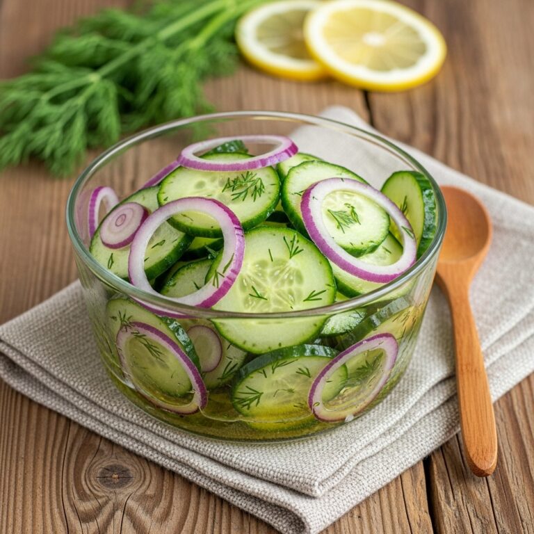 Lemon Dill Cucumber Salad