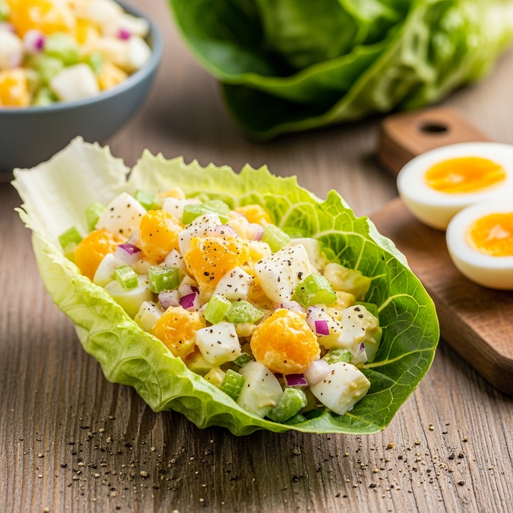 Lettuce Wrapped Egg Salad