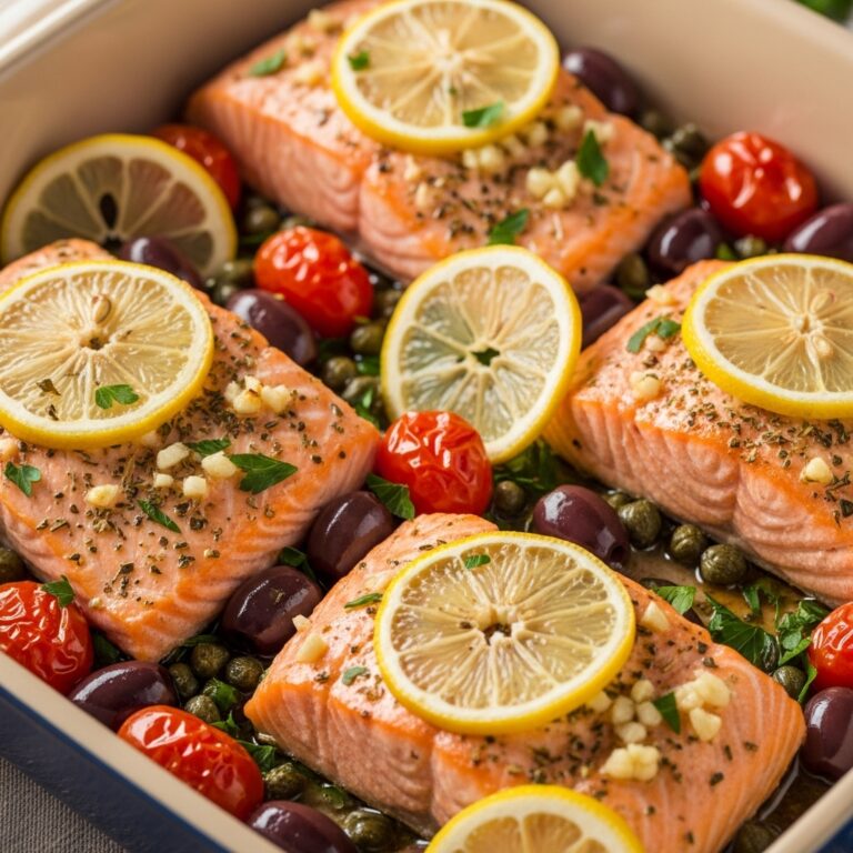 Mediterranean Baked Salmon