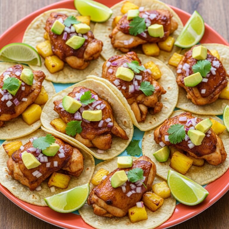One Pan Chicken amp Pineapple Tacos