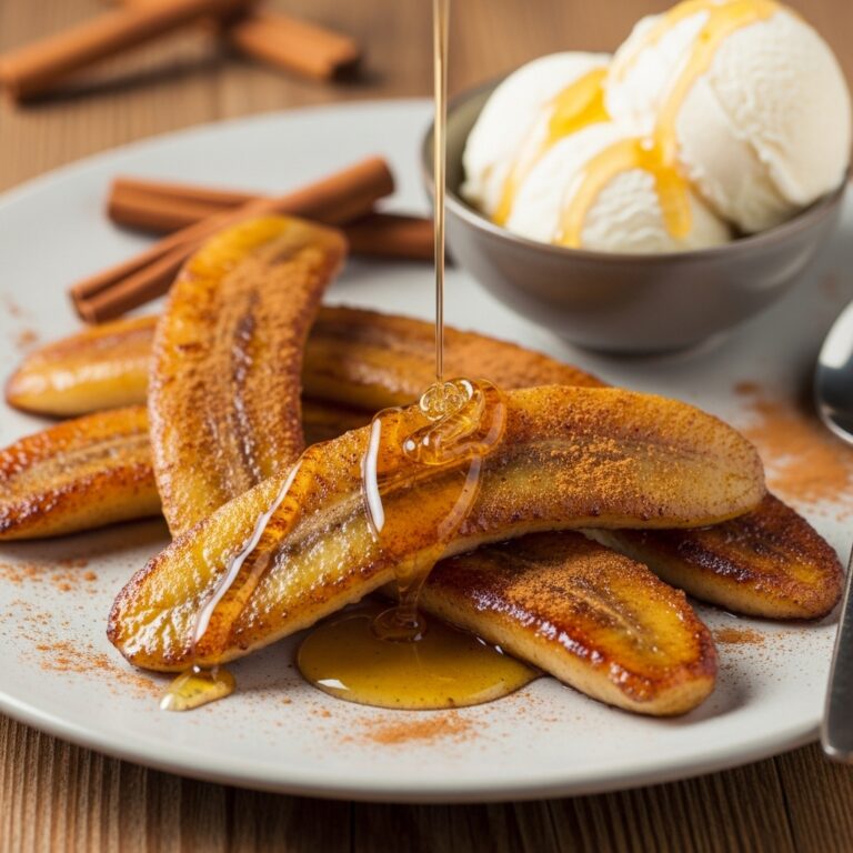 Pan Fried Cinnamon Bananas
