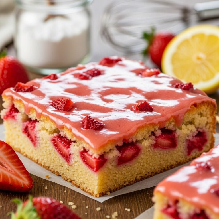 Strawberry Lemon Blondies
