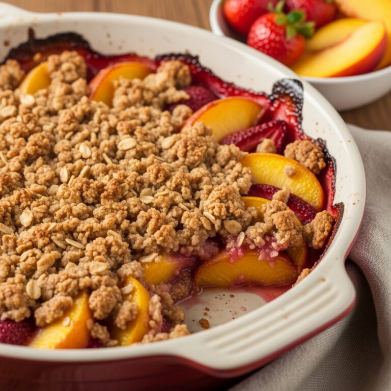 Strawberry Peach Crisp