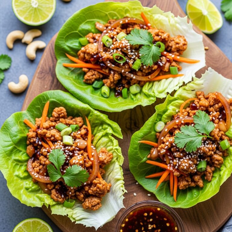 Thai Chicken Lettuce Wraps