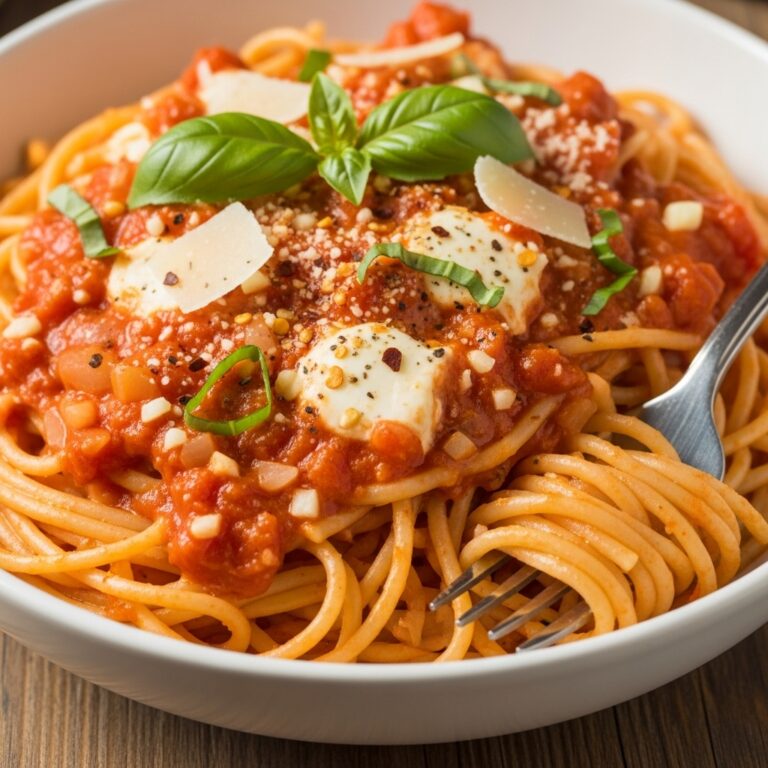Tomato Pasta Sauce with Cream Cheese