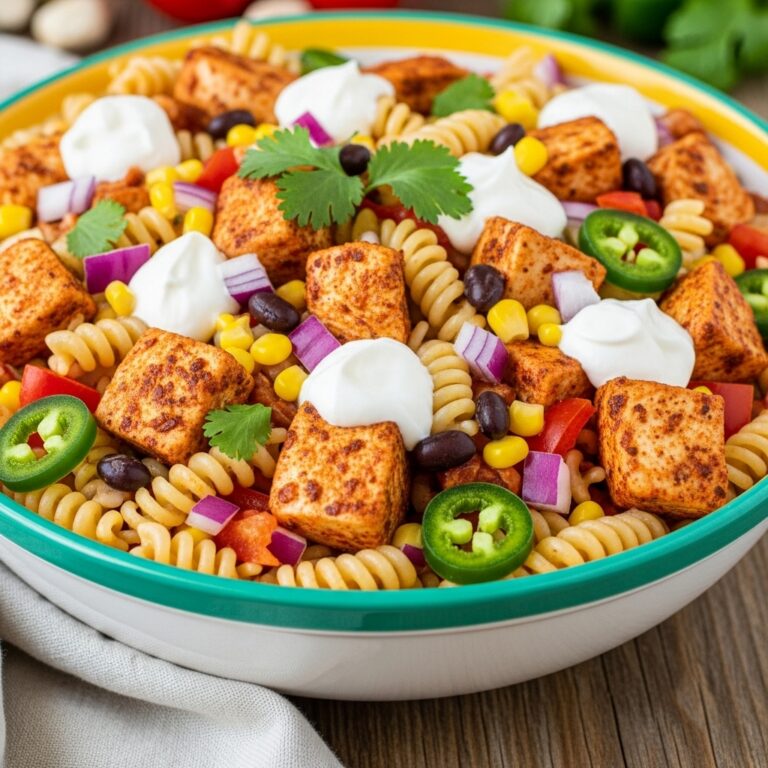 Zesty Chicken Enchilada Pasta Salad