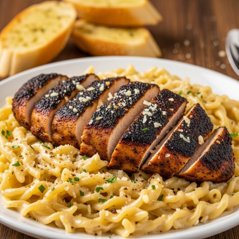 Blackened Cajun Chicken Alfredo