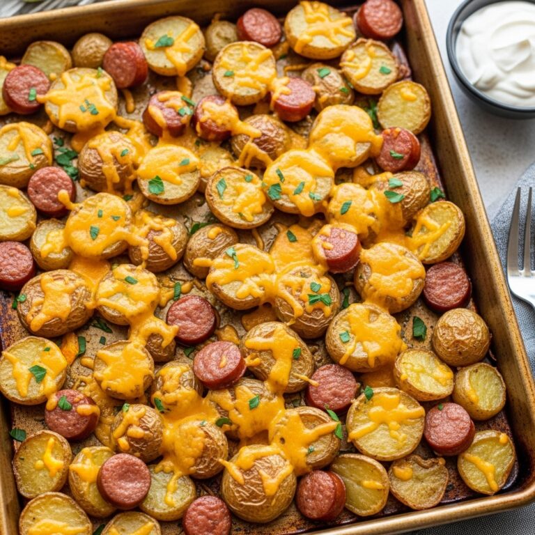 Cheesy Ranch Potatoes and Smoked Sausage