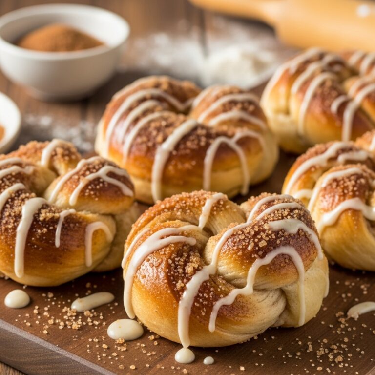 Easiest Cinnamon Crunch Knots