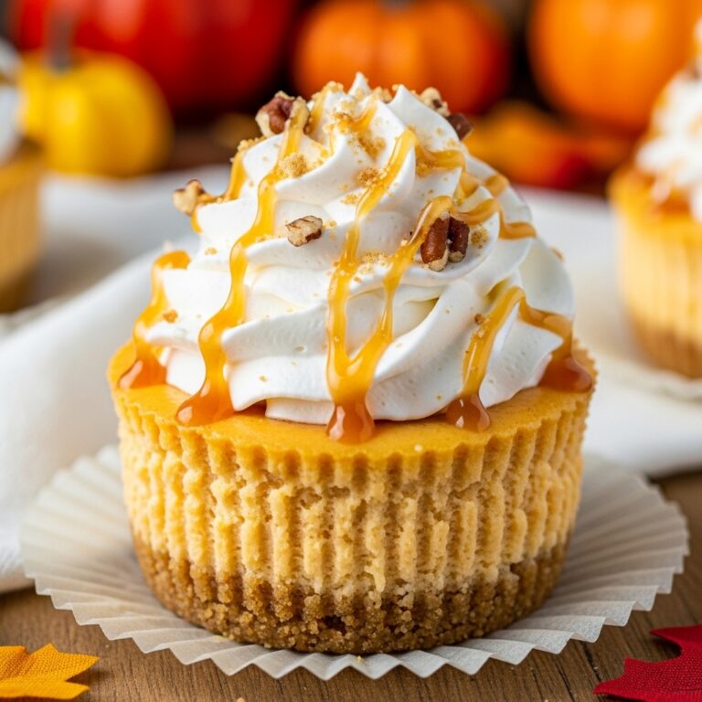 No Bake Pumpkin Mini Cheesecakes