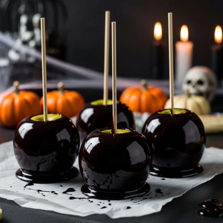 Poison Toffee Apples for Halloween