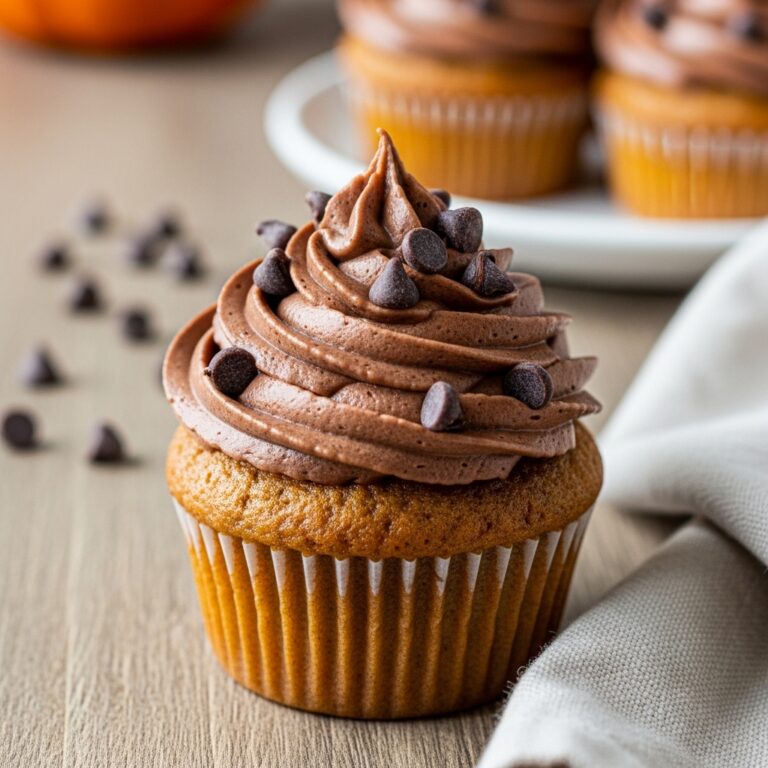 Pumpkin Chocolate Chip Cupcakes
