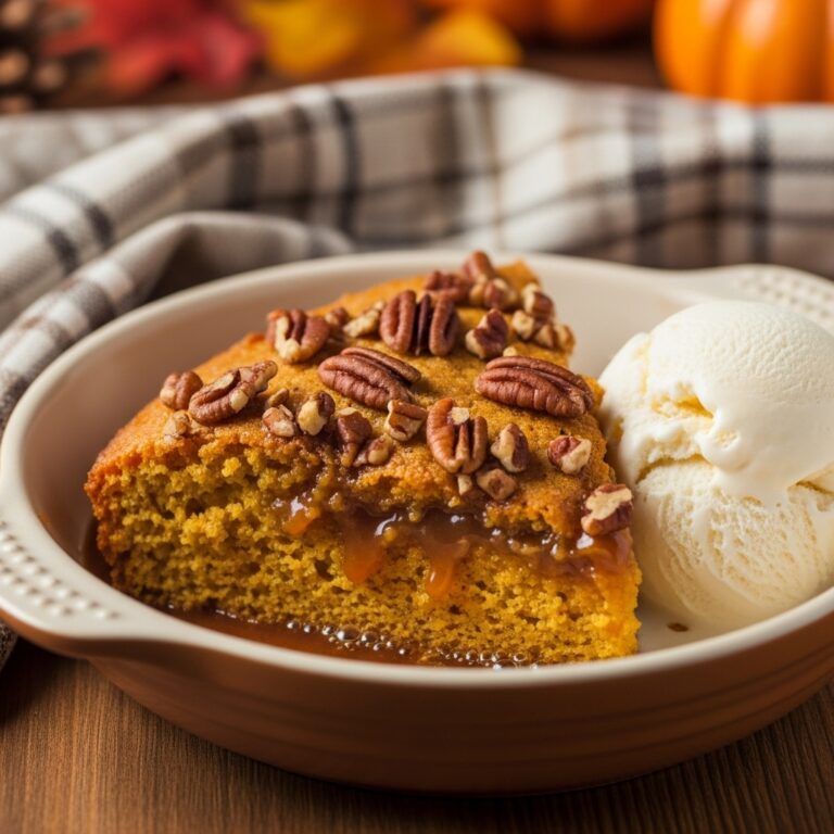 Pumpkin Pecan Cobbler