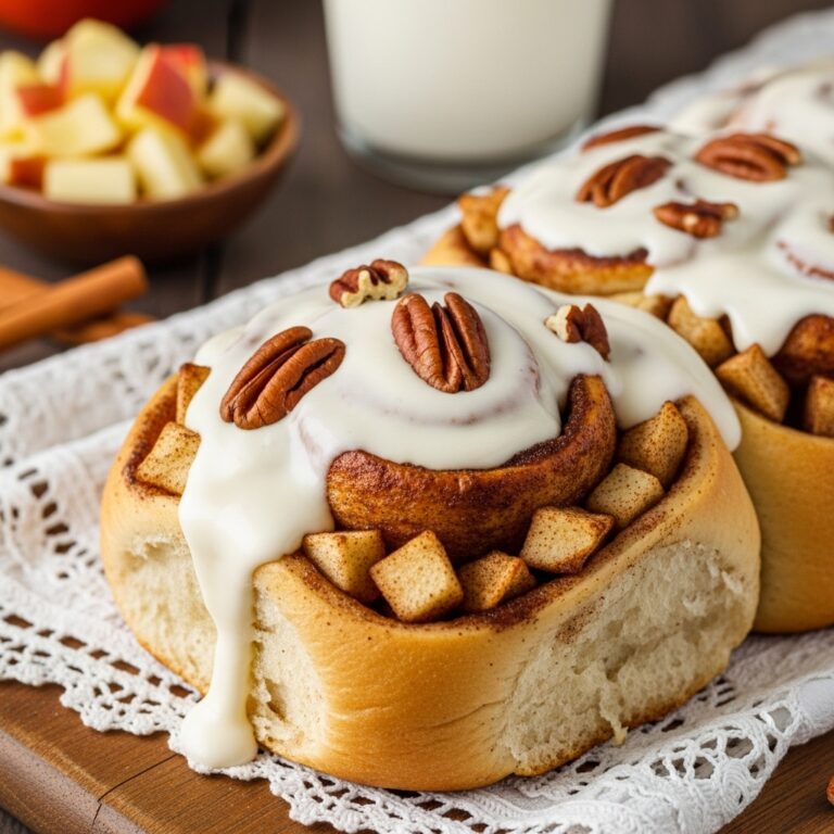 Soft-Baked Apple Cinnamon Rolls